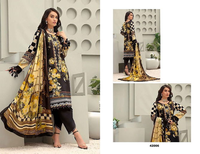 Razia Sultan Vol 42 By Apana Cotton Pakistani Salwar Suits Catalog